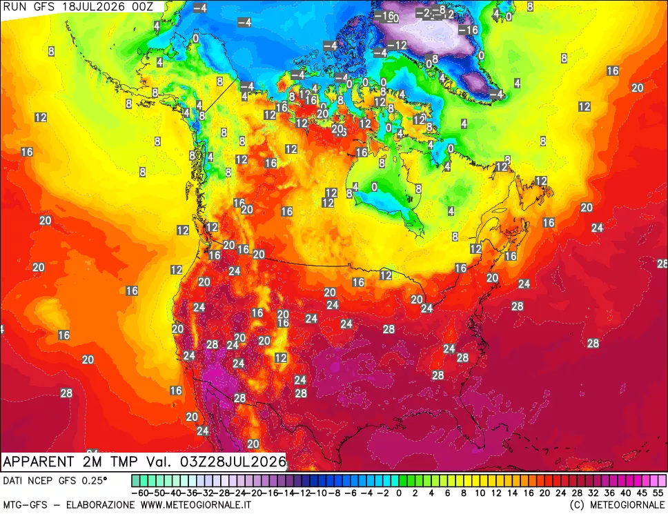 mappa Temp percepita