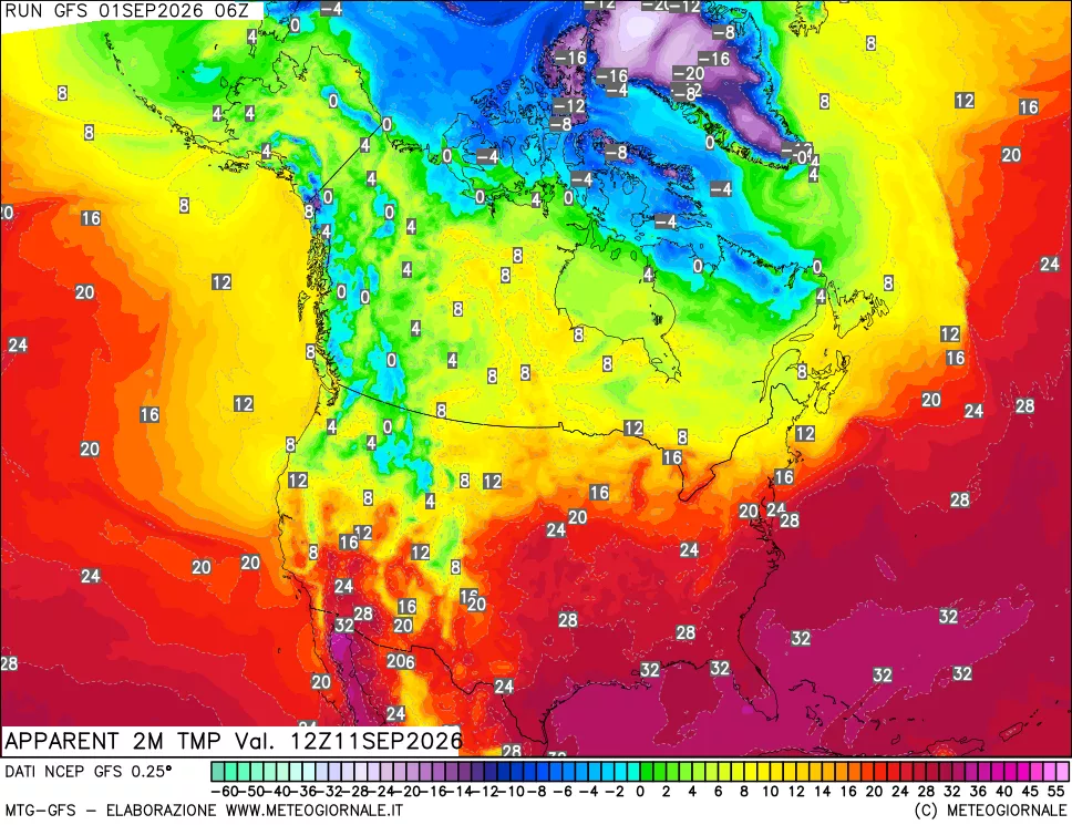 mappa Temp percepita