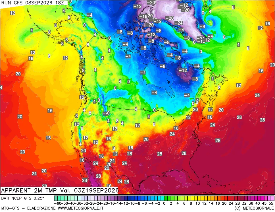 mappa Temp percepita