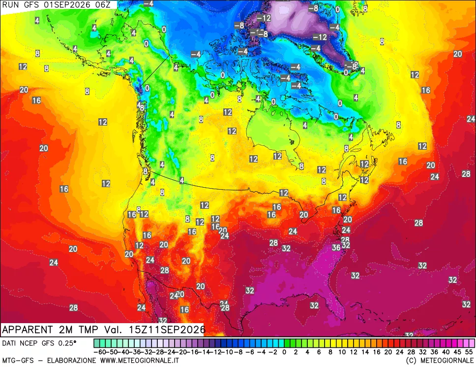 mappa Temp percepita
