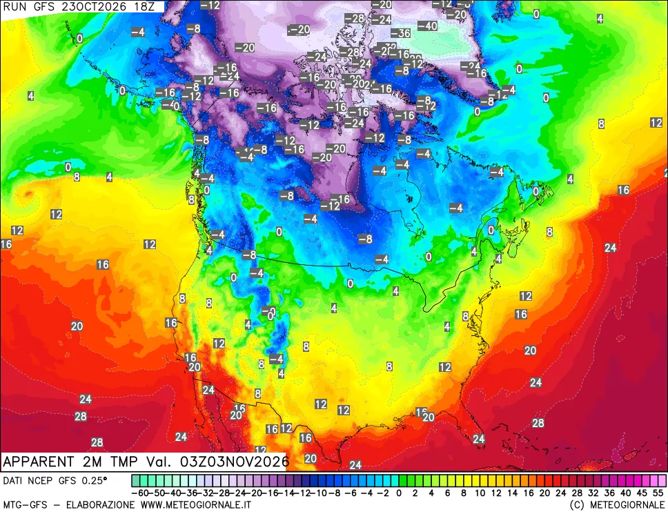 mappa Temp percepita