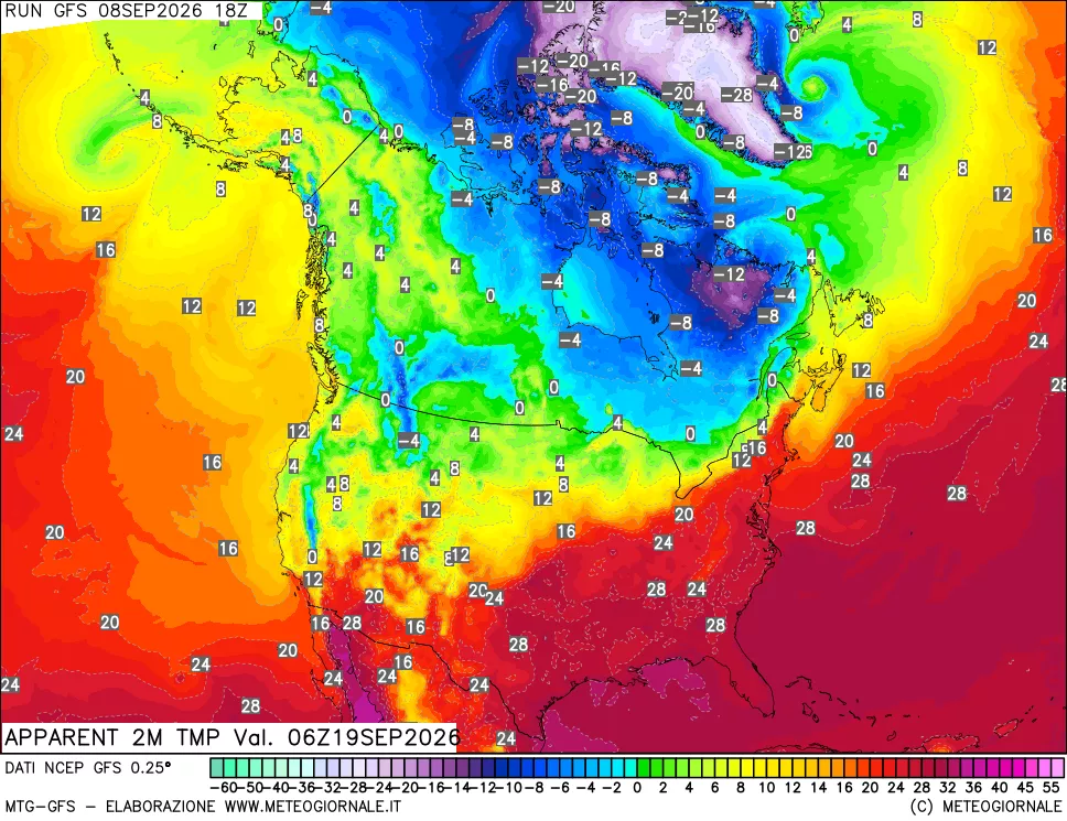 mappa Temp percepita