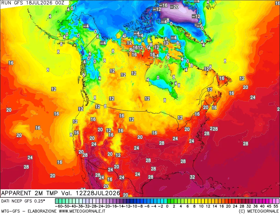 mappa Temp percepita