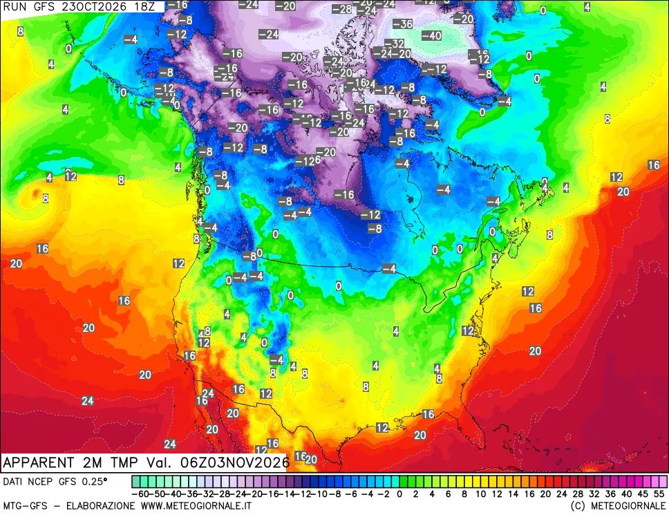 mappa Temp percepita