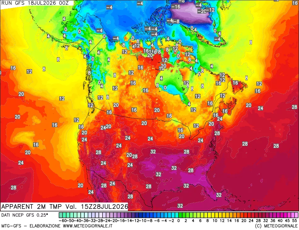 mappa Temp percepita