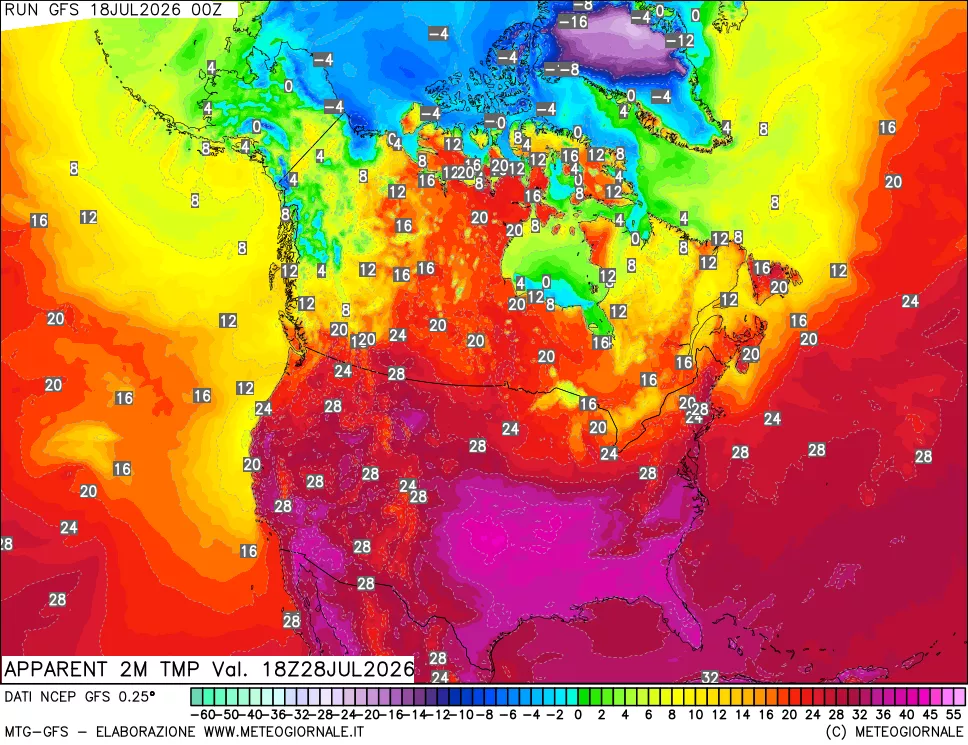 mappa Temp percepita