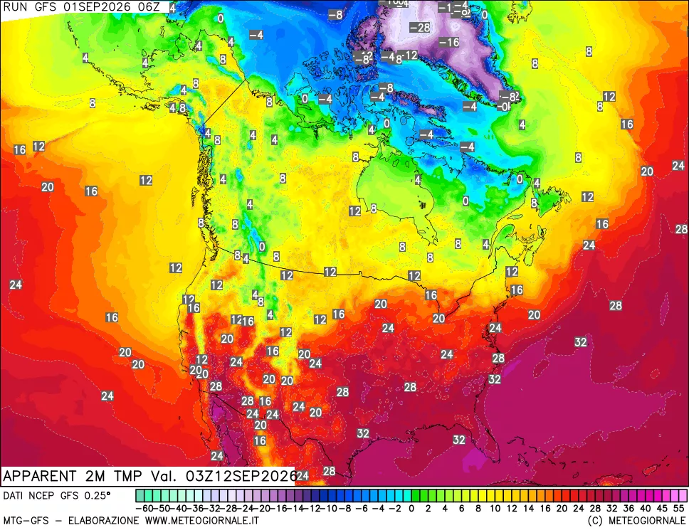 mappa Temp percepita