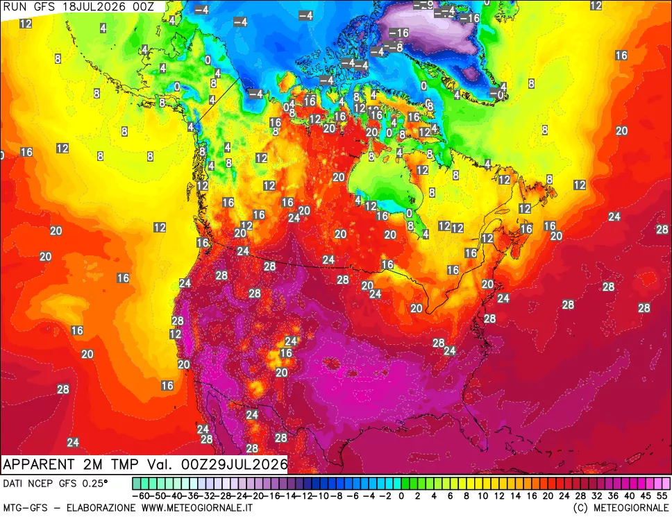 mappa Temp percepita