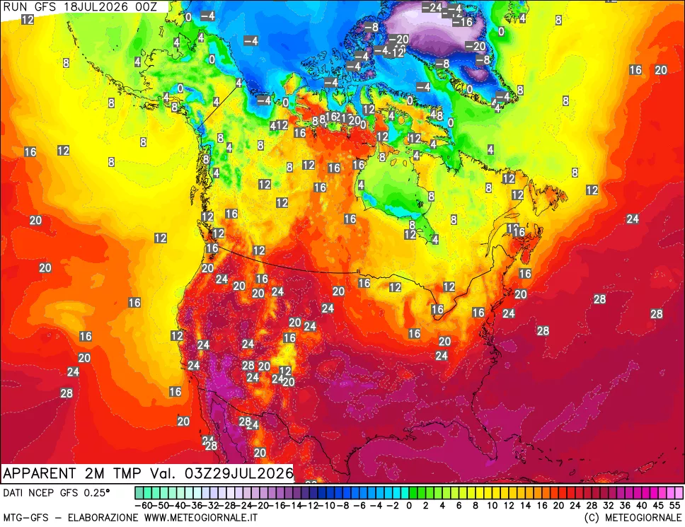 mappa Temp percepita