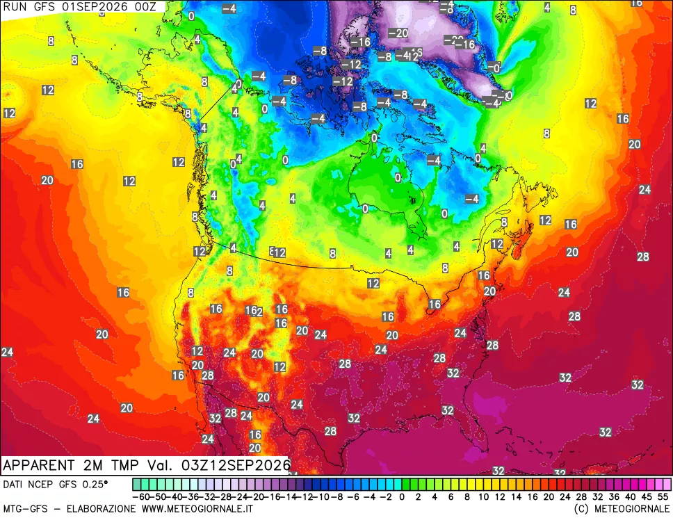 mappa Temp percepita