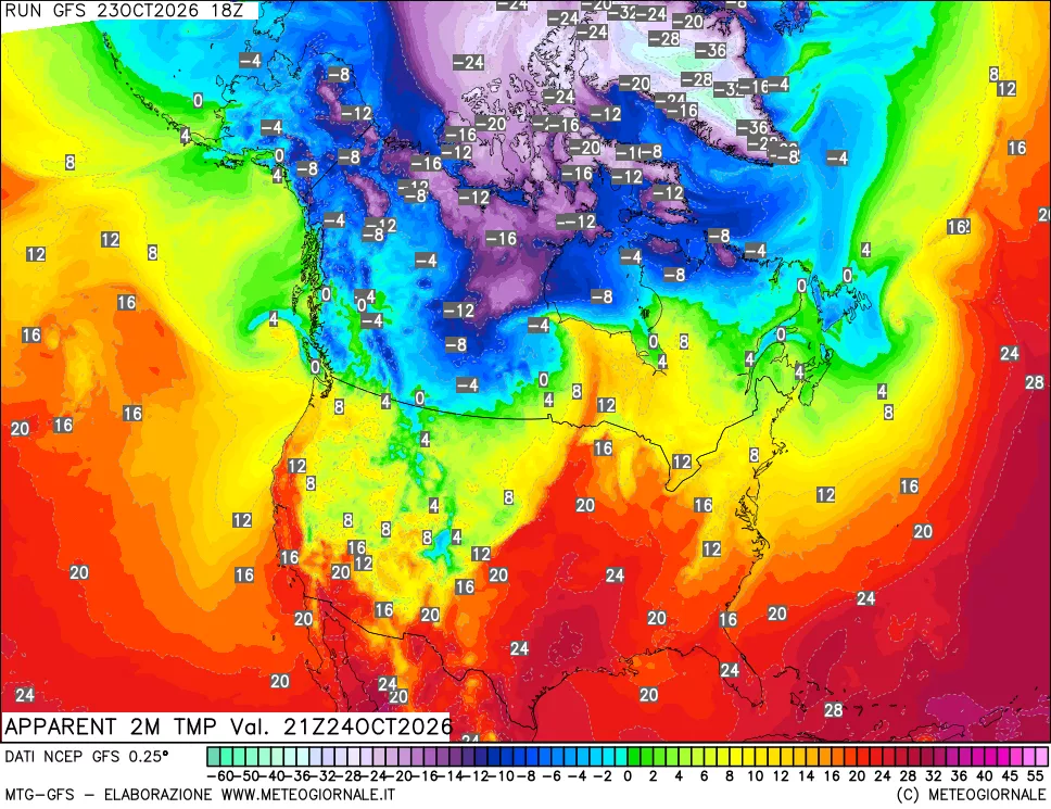 mappa Temp percepita