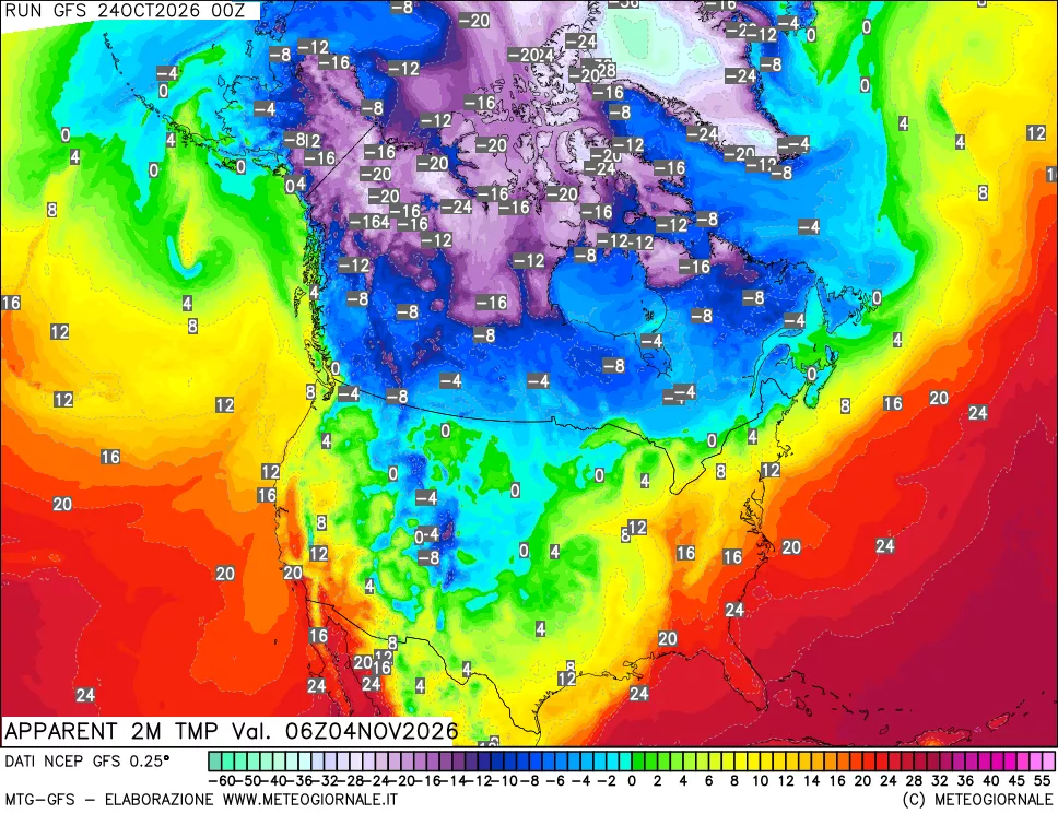 mappa Temp percepita