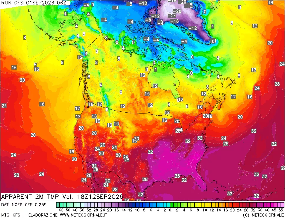 mappa Temp percepita