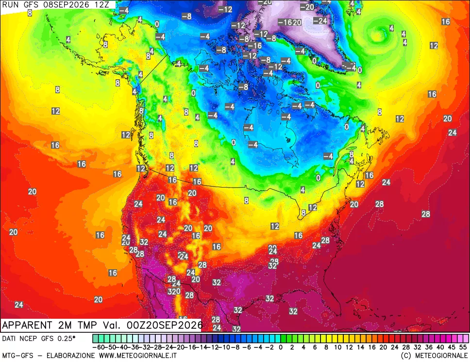 mappa Temp percepita
