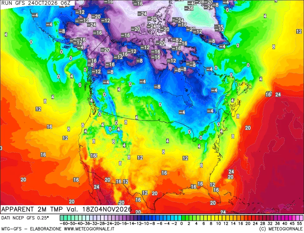 mappa Temp percepita