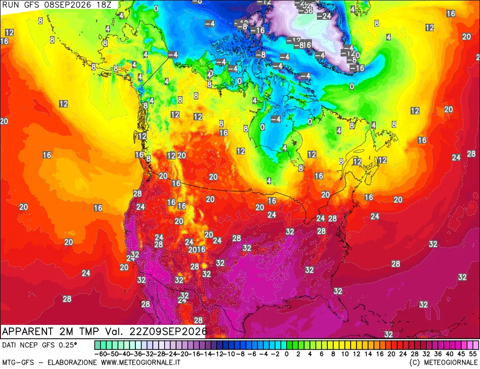 mappa Temp percepita