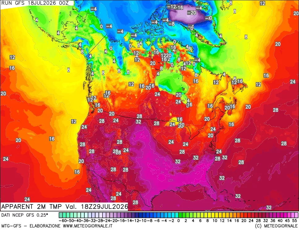 mappa Temp percepita
