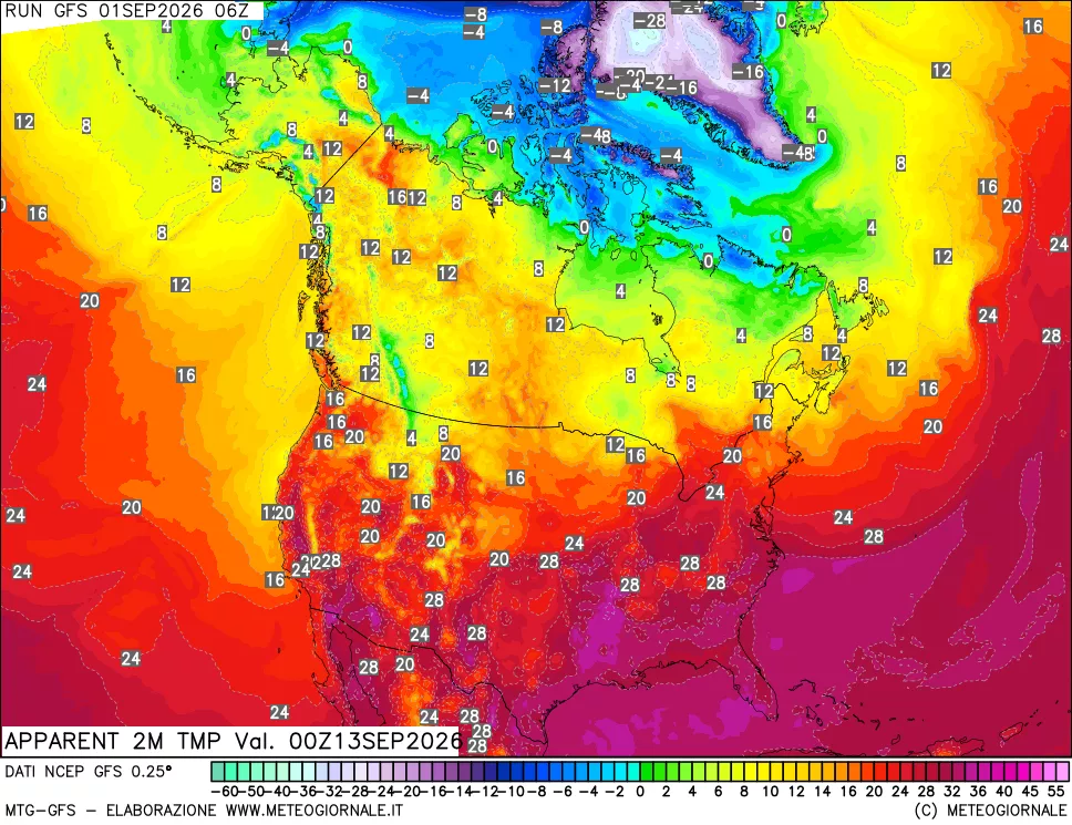 mappa Temp percepita