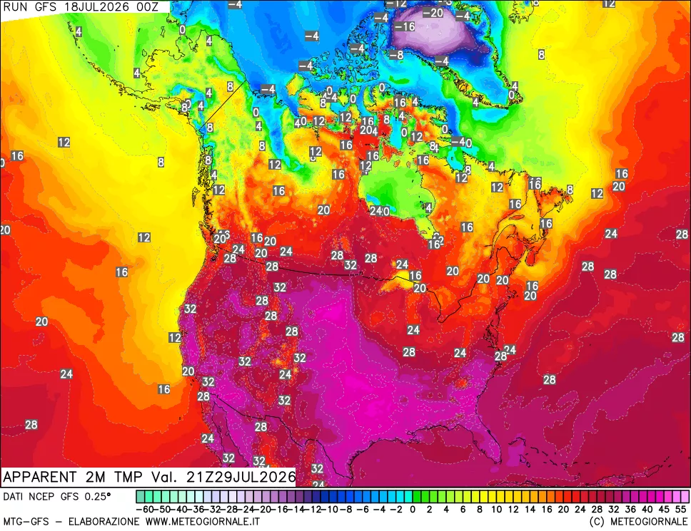 mappa Temp percepita