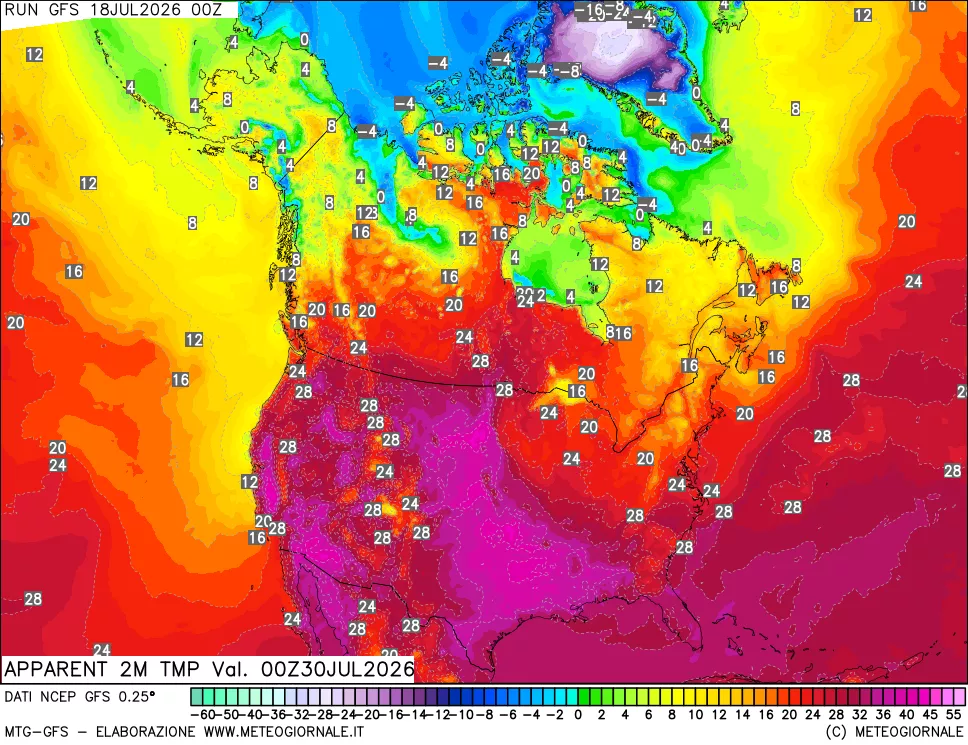 mappa Temp percepita