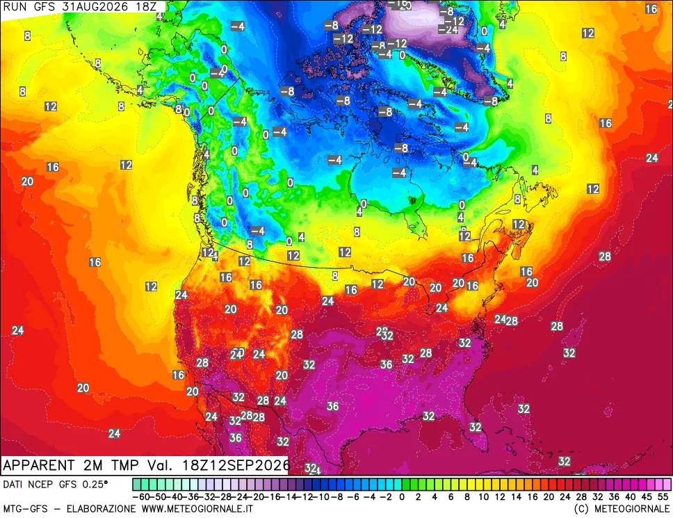 mappa Temp percepita