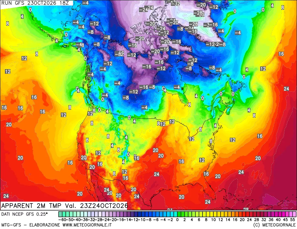 mappa Temp percepita