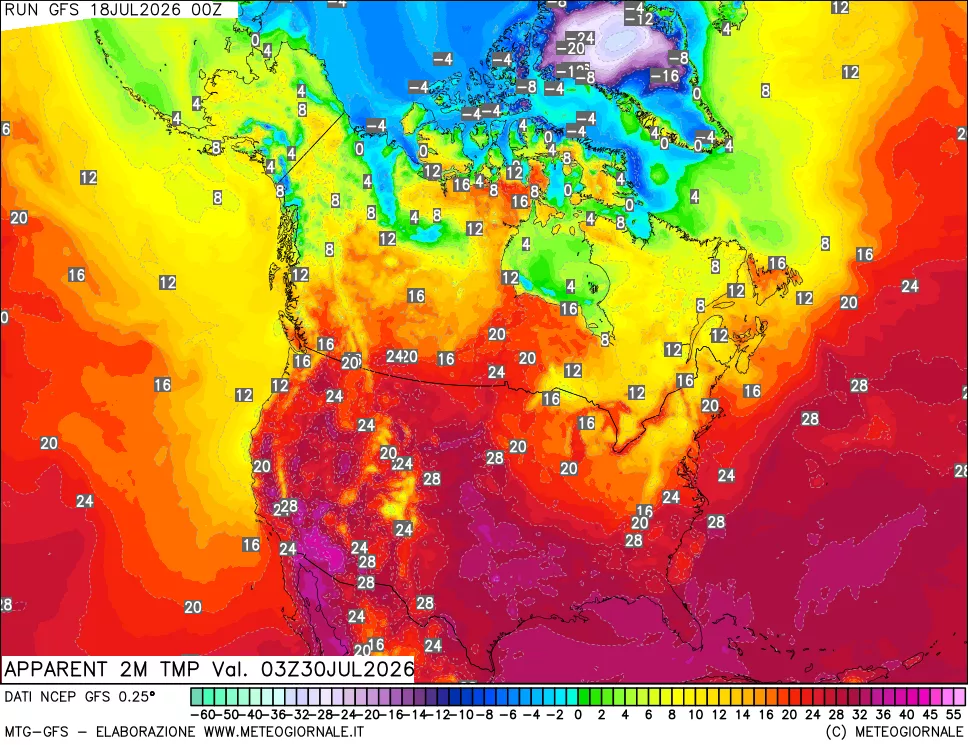 mappa Temp percepita