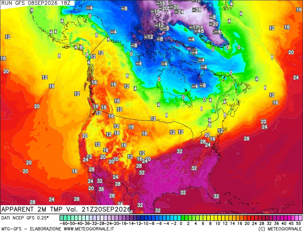 mappa Temp percepita