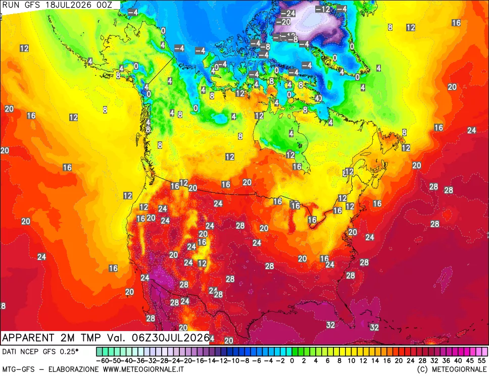 mappa Temp percepita
