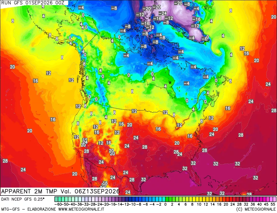 mappa Temp percepita