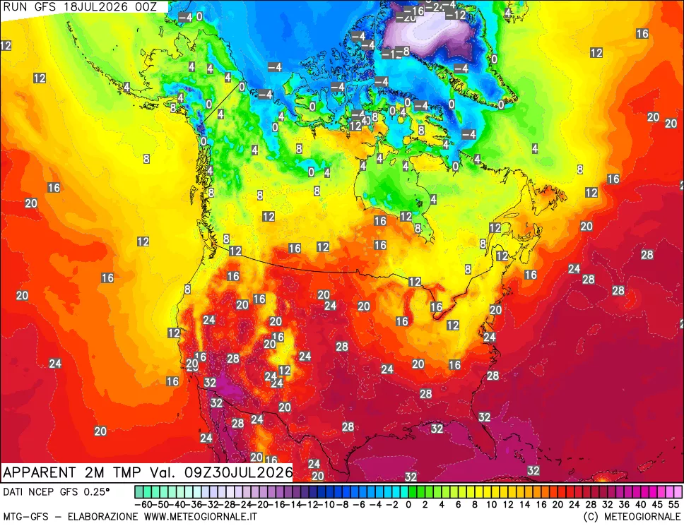 mappa Temp percepita