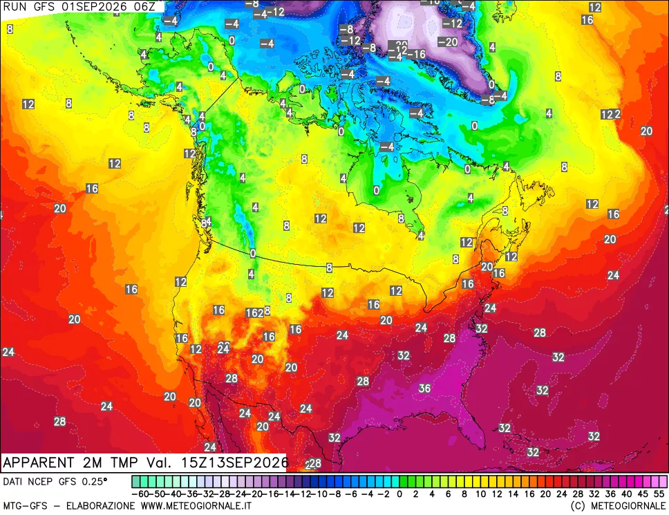 mappa Temp percepita