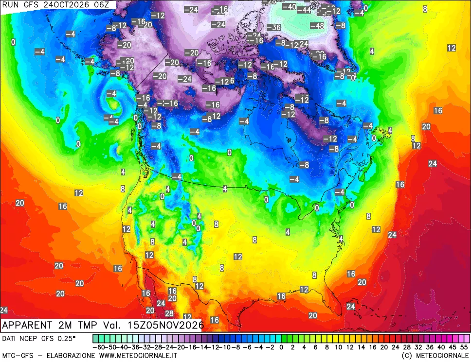 mappa Temp percepita