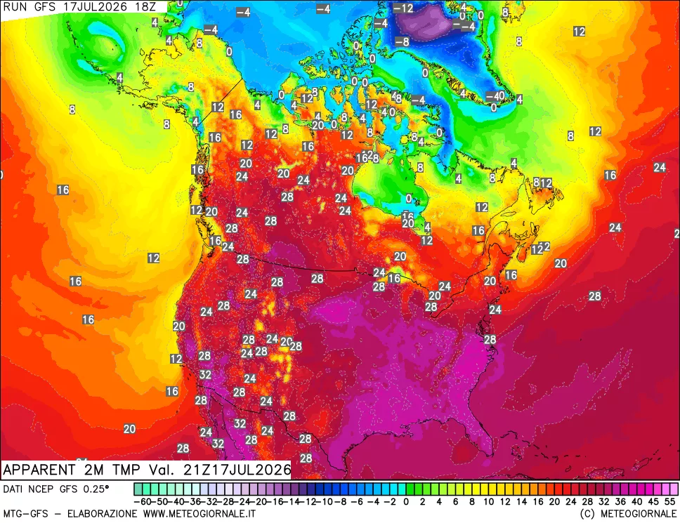 mappa Temp percepita