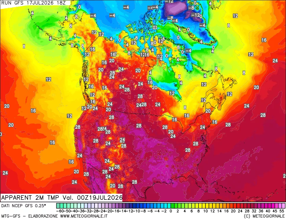 mappa Temp percepita