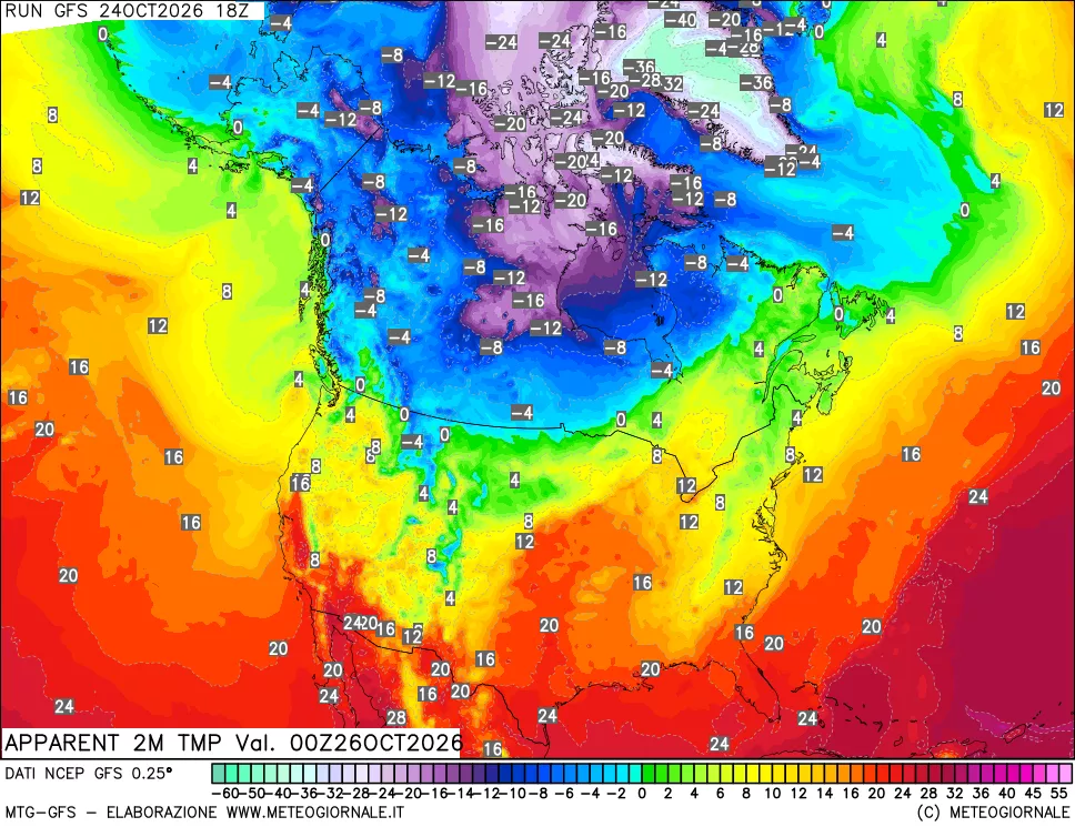 mappa Temp percepita