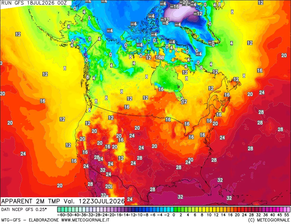 mappa Temp percepita