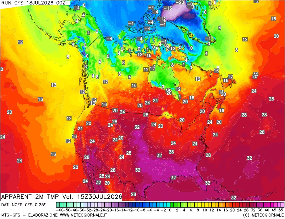 mappa Temp percepita