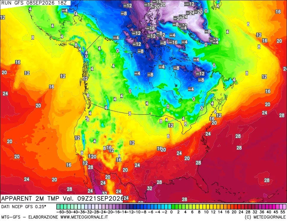 mappa Temp percepita