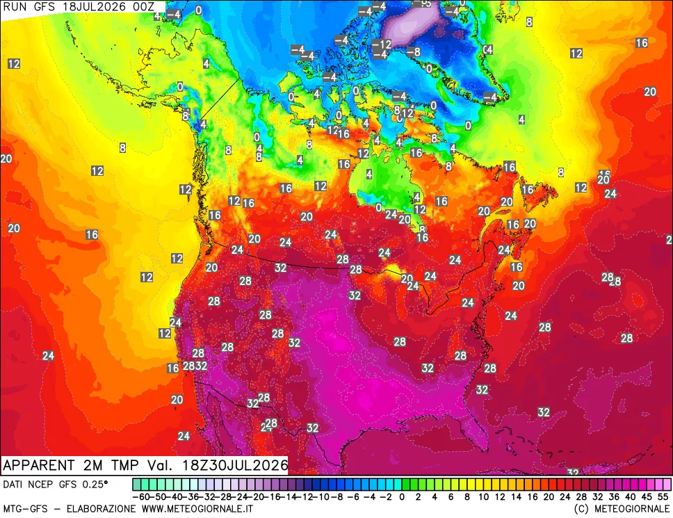 mappa Temp percepita