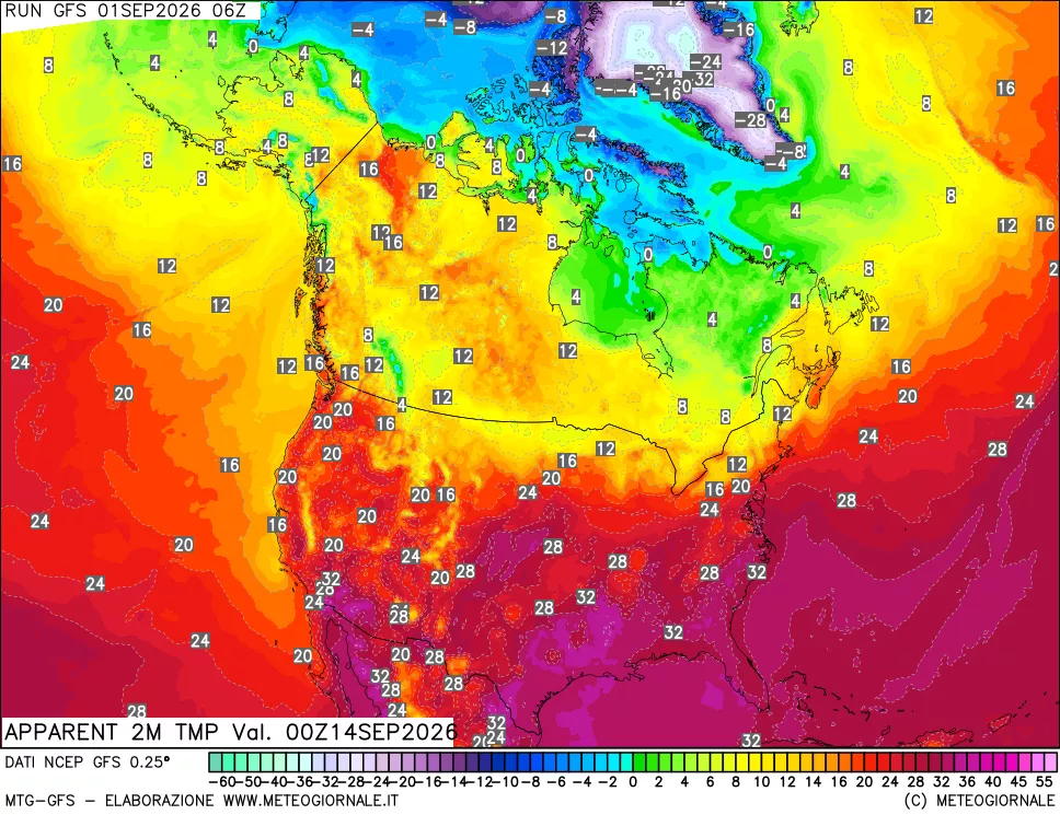 mappa Temp percepita