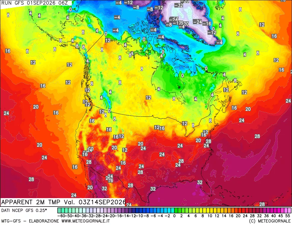 mappa Temp percepita