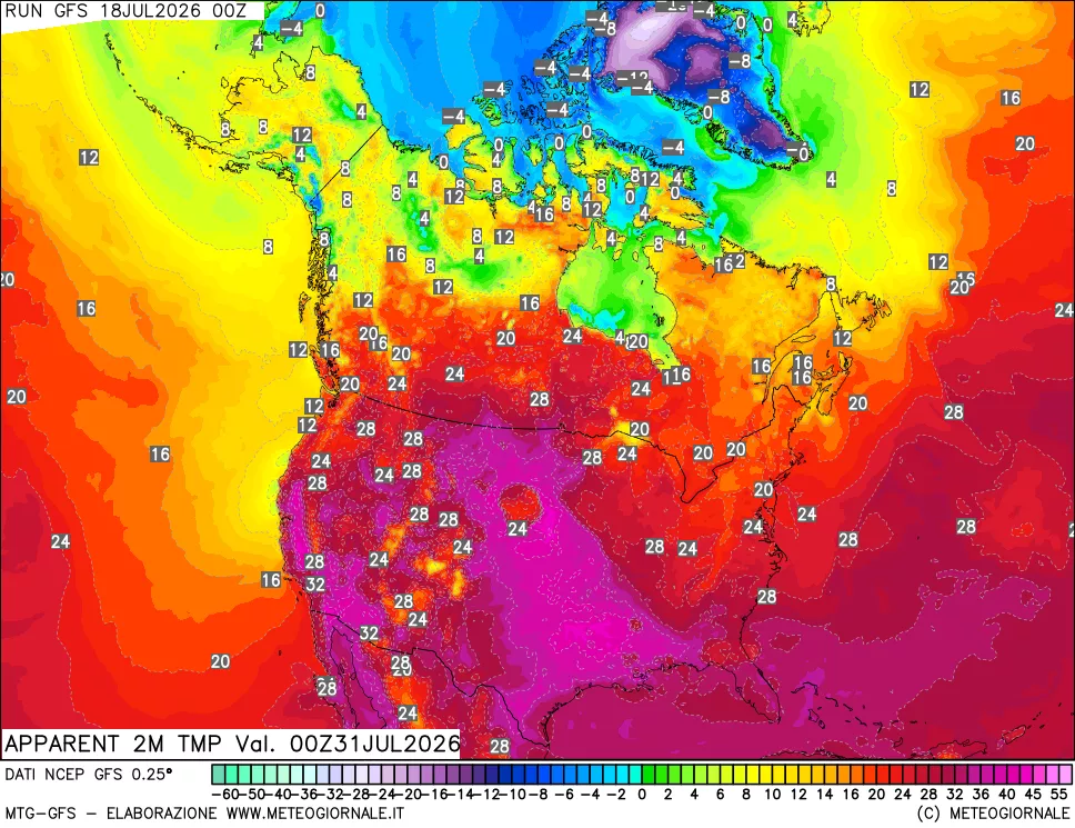 mappa Temp percepita