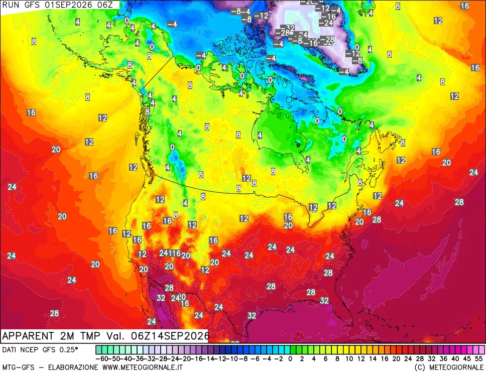 mappa Temp percepita