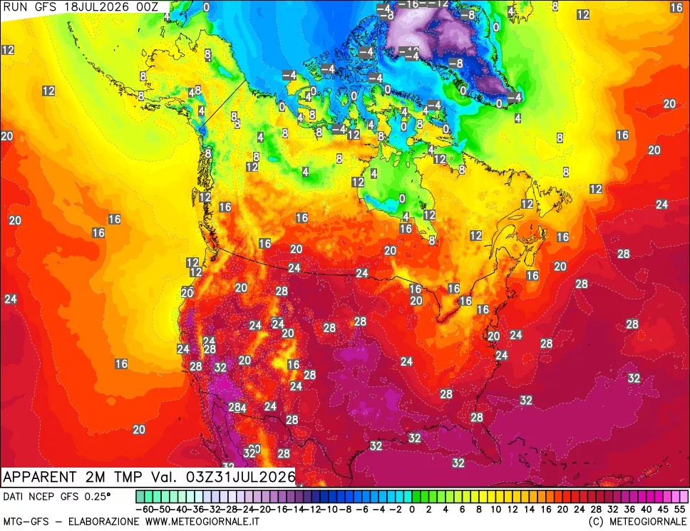 mappa Temp percepita