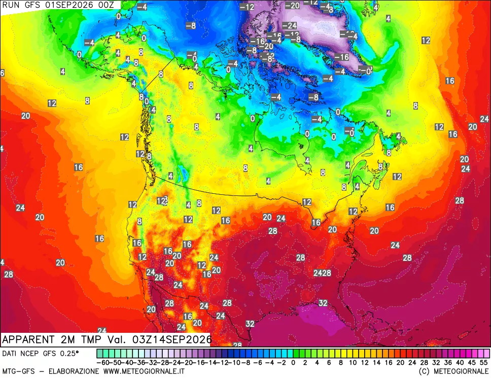 mappa Temp percepita
