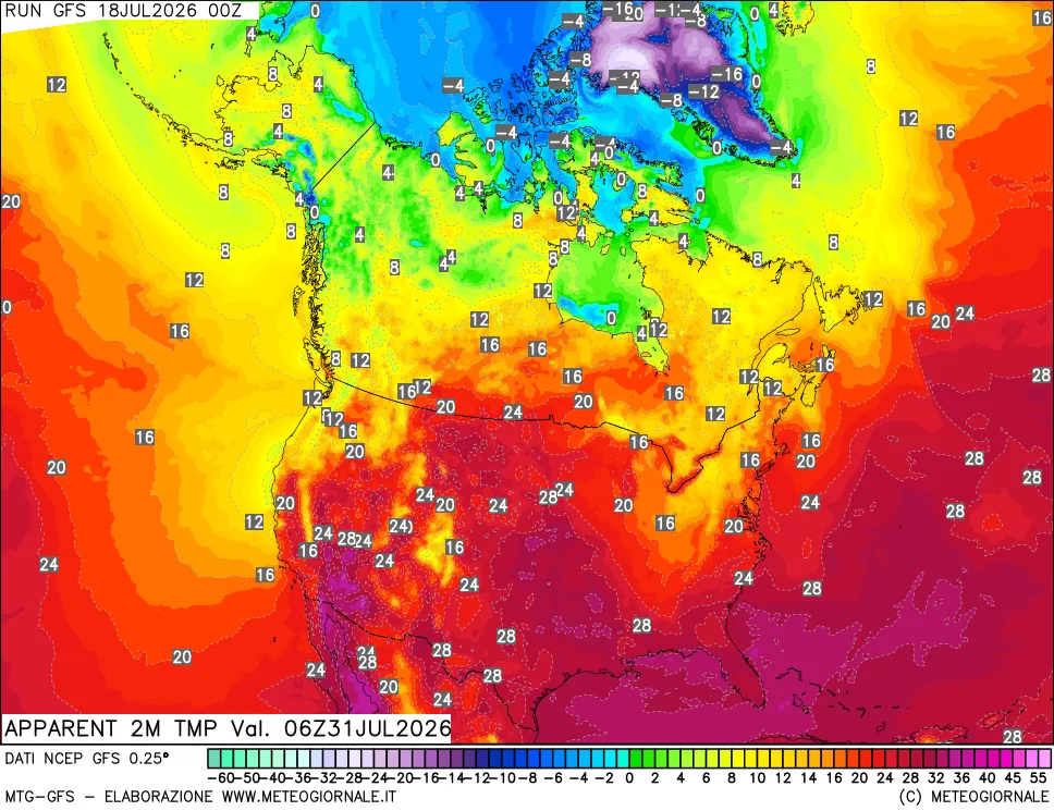 mappa Temp percepita