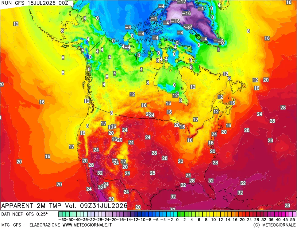 mappa Temp percepita