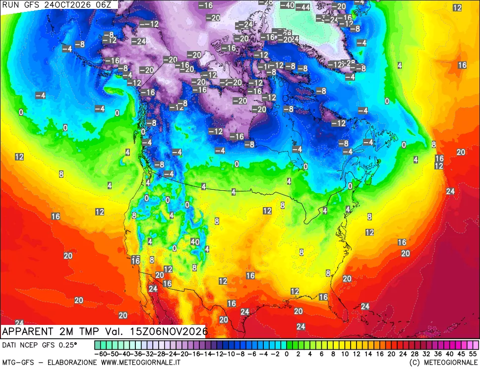 mappa Temp percepita