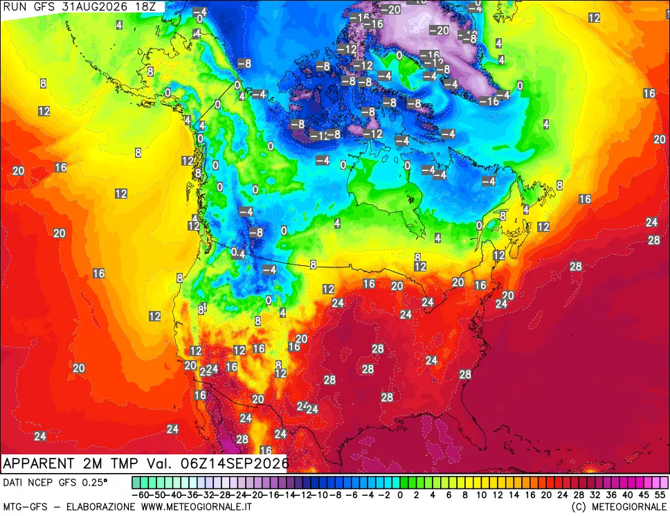 mappa Temp percepita